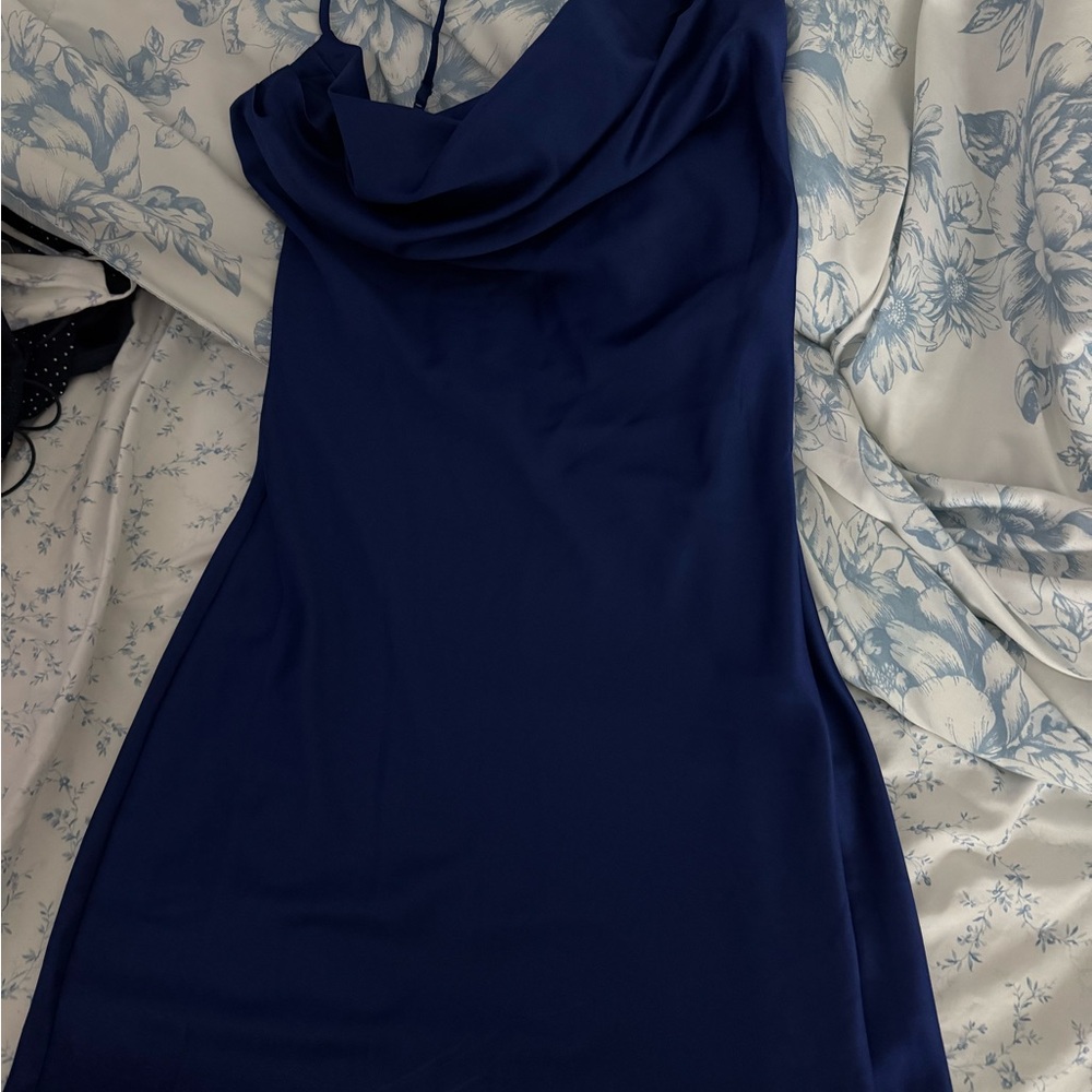 Dynamite Strapless Midnight Blue Dress